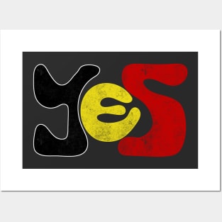 Yes to The Voice to Parliament Referendum Australia Aboriginal and Torres Straight Islander Posters and Art